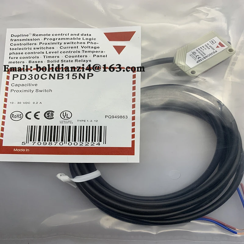 Novo Sensor para interruptor fotoelétrico, PD30CNB15NP PD30CNB15PP, em estoque