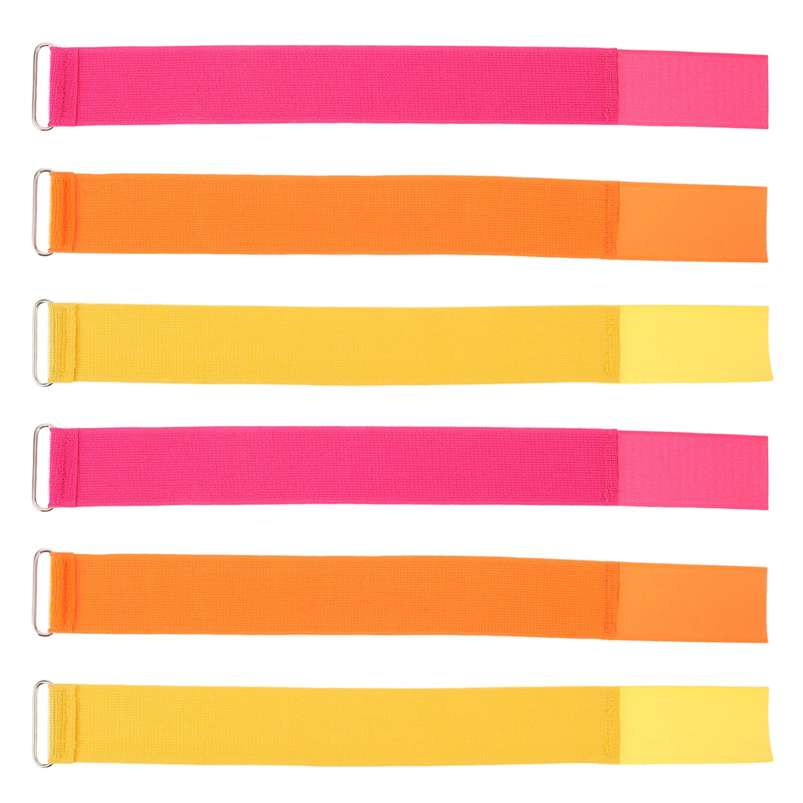 6Pcs Two Person Three Legged Race Bands Adjustable Elastic Tie Rope Colorful Outdoor Party Field Day Birthday Team Building
