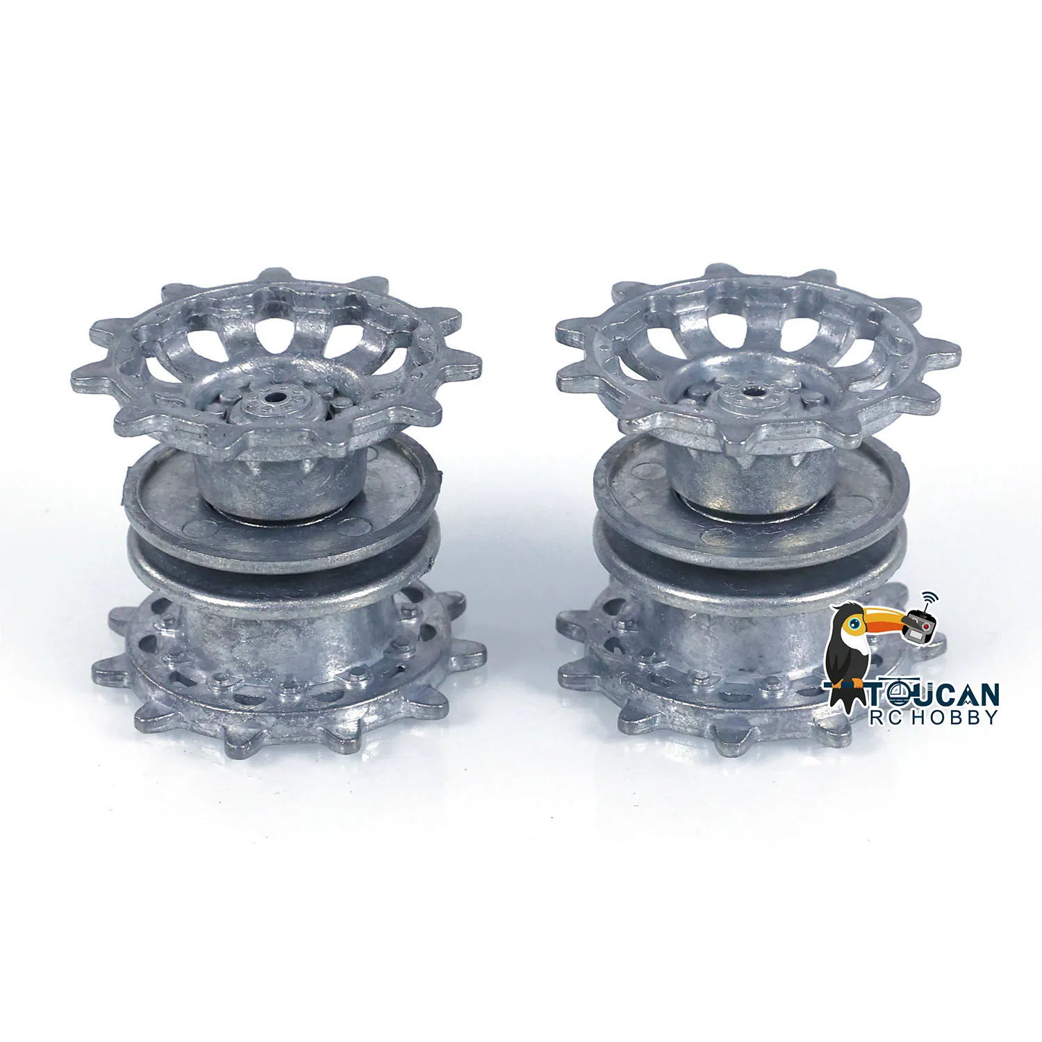 

Spare Parts Metal Sprockets Driving Wheels Accessories for 1/16 Heng Long RC Tank Challenger II 3908 TH23173