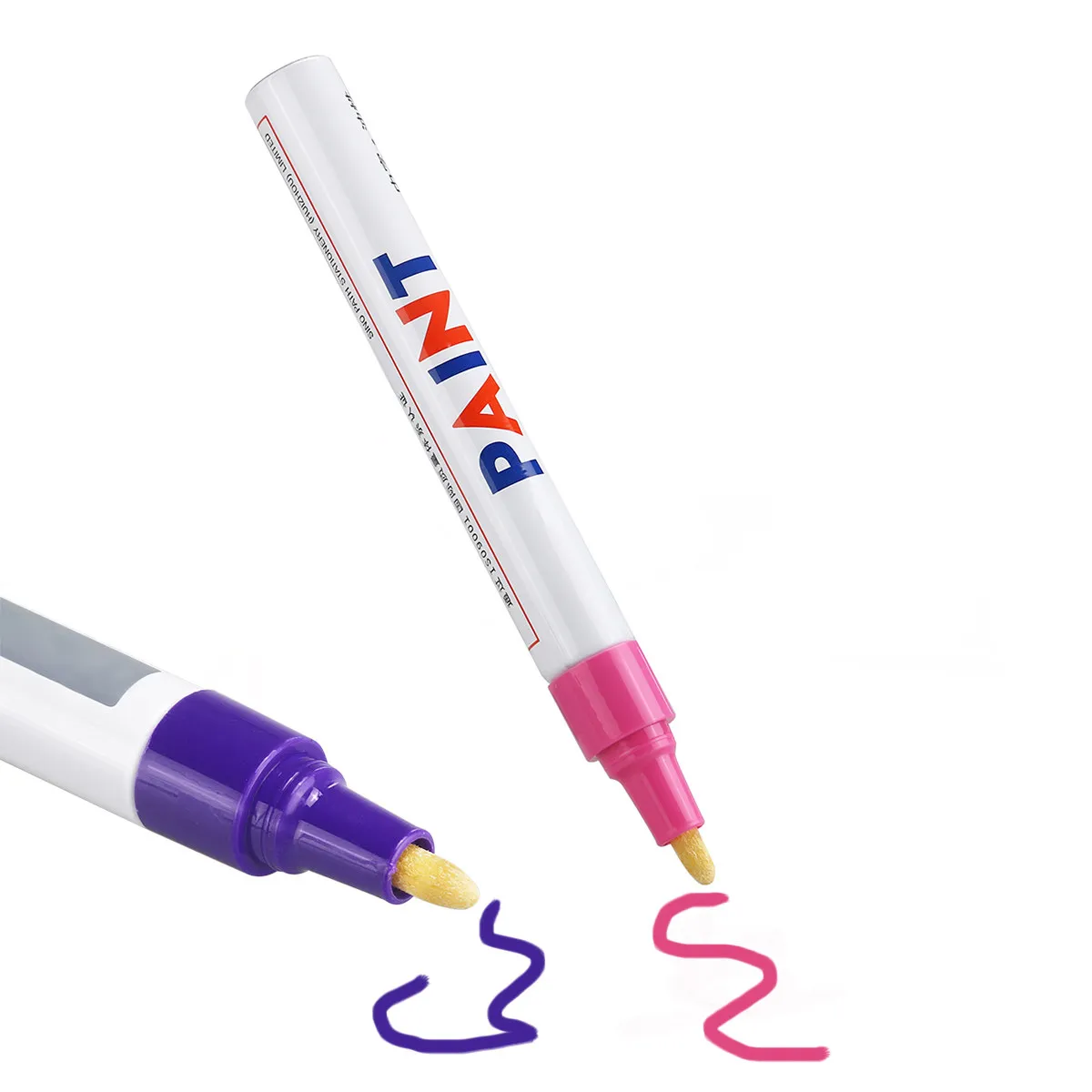 

Waterproof Paint Marker Pen 12 Colors Oil Based Fine Tip Permanent For Metal Glass Wood Plastic Art Craft Office Marking