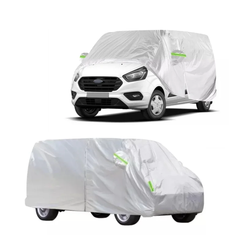 

Full Car Cover With Side Door Zipper For Ford Transit Custom SWB & LWB Caravan Campervan Sun Snow Rain Dust Protection