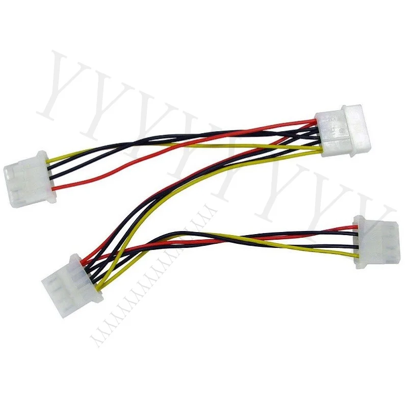 Y+  for 3 Way Molex Splitter Cable 4pin PC Power PSU Adaptor Cable