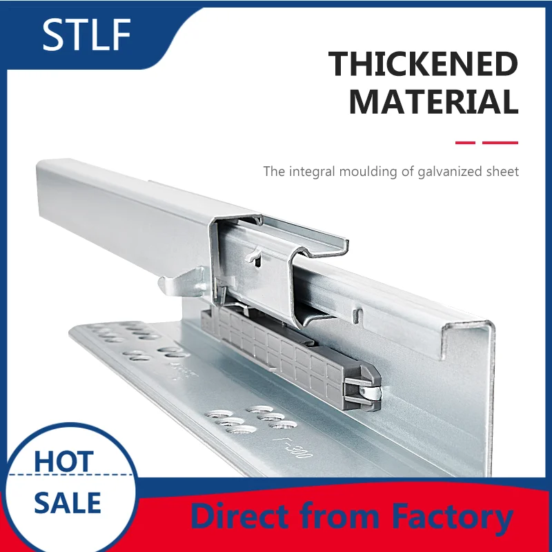 STLF 3D Adjustable Soft Closing Undermount Drawer Slides 35kg Load Concealed Drawer Runner for Dining, Kitchen, Bedroom