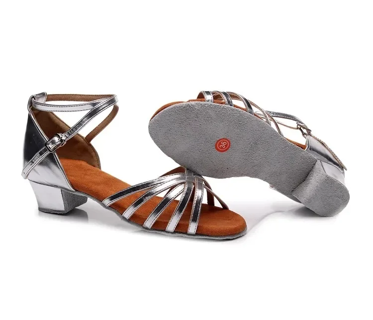 Scarpe Da Ballo Di Marca Salsa Tango Latino Con Tacco Piatto Per