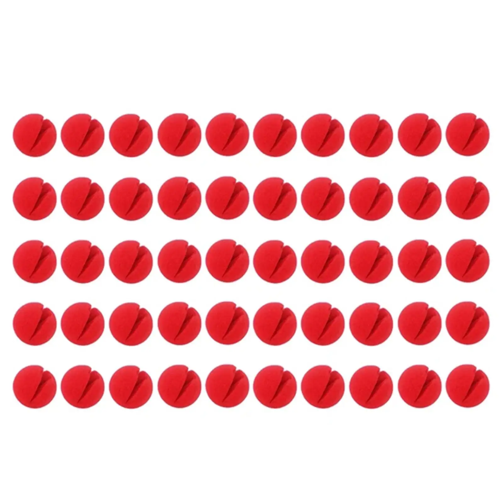 

50x Red Clown Ns Bulk Costume Accessory for Performance Birthday Festival
