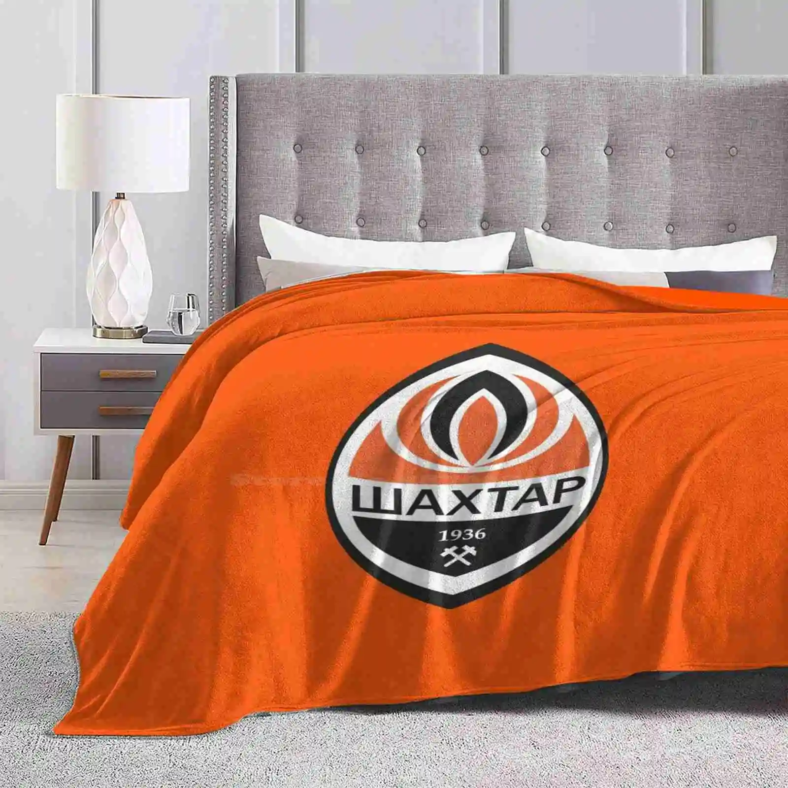 Fc Shakhtar Donetsk Ukranian Football Team Logo Soft Warm Throw Blanket Shakhtar Donetsk Stuff Shakhtar Donetsk Long Sleeve