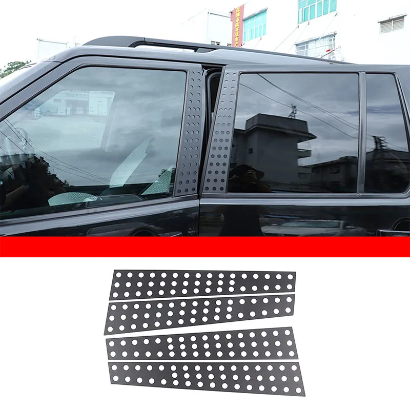 For Land Rover Discovery 3 Discovery 4 2004-2016 Aluminum alloy Car Window B-pillar Center Pillar Trim Sticker Car Accessories