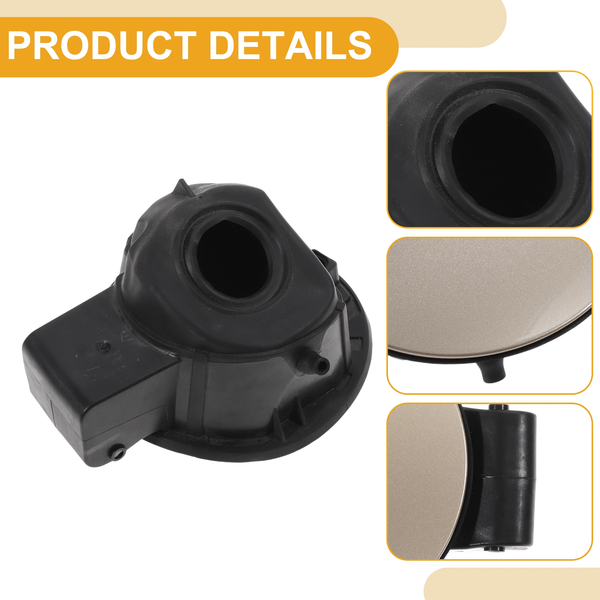 غطاء باب خزان الوقود UXCELL لسكودا يتي 2013 نوع الترباس رقم 5L6809857 الانجراف الذهبي ABS #2