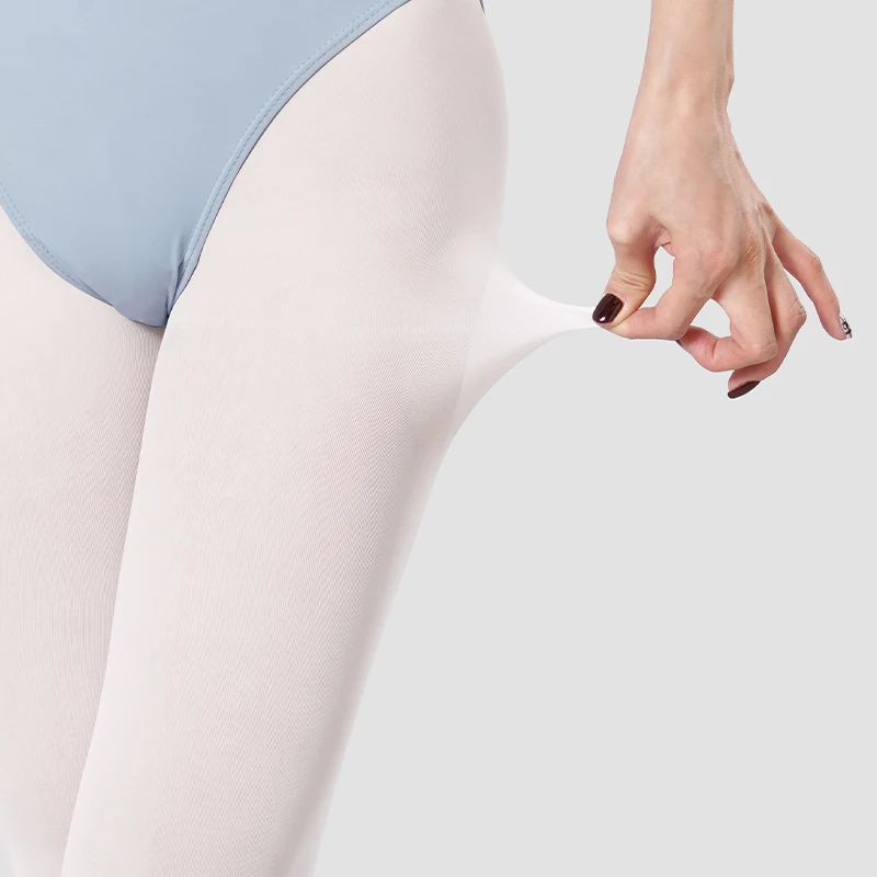 Women Girls Ballet Tights 40D Soft Dance Tights Dance Pantyhose Seamless White Pink Ballet Stockings Breathable Tights