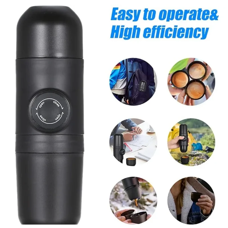 140ml Travel Outdoor Espresso Coffee Maker Mini Hand Press Manual Coffee Machine Portable Capsule Coffee Maker Maker Ideal Gift - Image 3