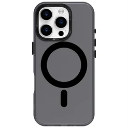 Candy Colors Translucent Phone Case For iPhone 11 12 13 14 15 16 Pro Max Magnetic Wireless Charging TPU Frame Plastic Back Cover