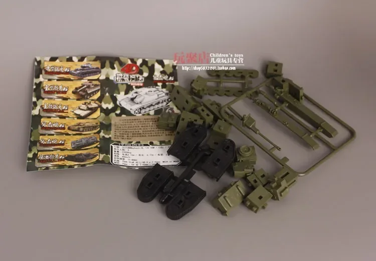 4D Model Assemble WWII Tank Germay Tiger USA M1A2 SU100 Ger-NO4 Tanks Military Buiding Kits 1:100 Plastic Blocks Model Toy