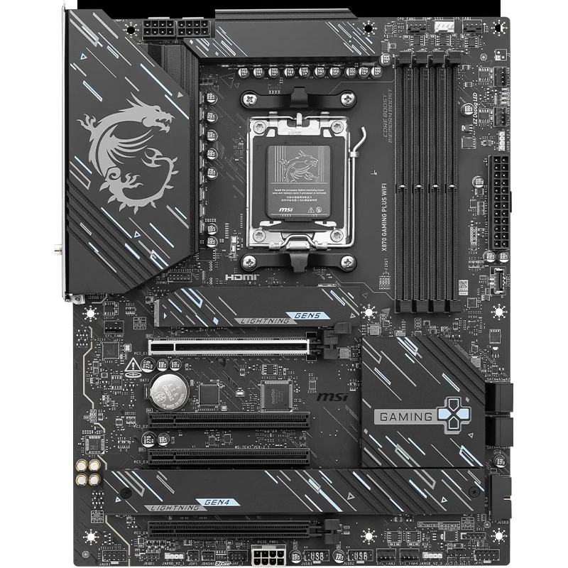 X870E Dark Tomahawk Blade Titanium Super God avec AMD Ryzen 9950/9800X3D Board U Set