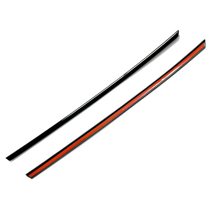 

A03G-For Golf 8 MK8 2020 2021 Glossy Black Car Front Bumper Grille Decoration Strip Cover