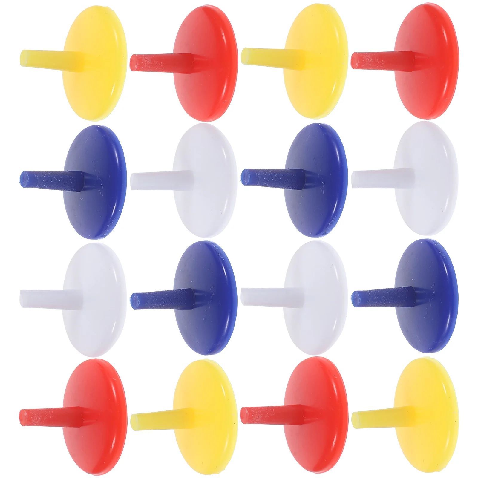 

50pcs Golf Markers Durable Plastic Round 071Inch Diameter Assorted Plastic Ball Marker Colors Great Golf Accessories