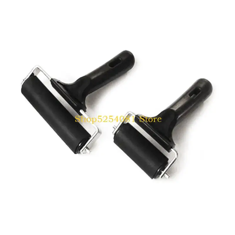 

AXYC Non Slip Tapes and Rubber Rollers, Pack of 2 for Printing and Art Crafts Project Brayer Glues Roller 6cm+10cm Width