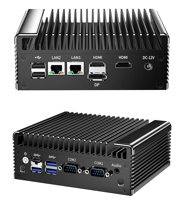 TOPTON N150 ミニPC Topton Intel N150 N100 Fanless Mini PC 2x2.5G Nics 2*COM NVMe DDR4