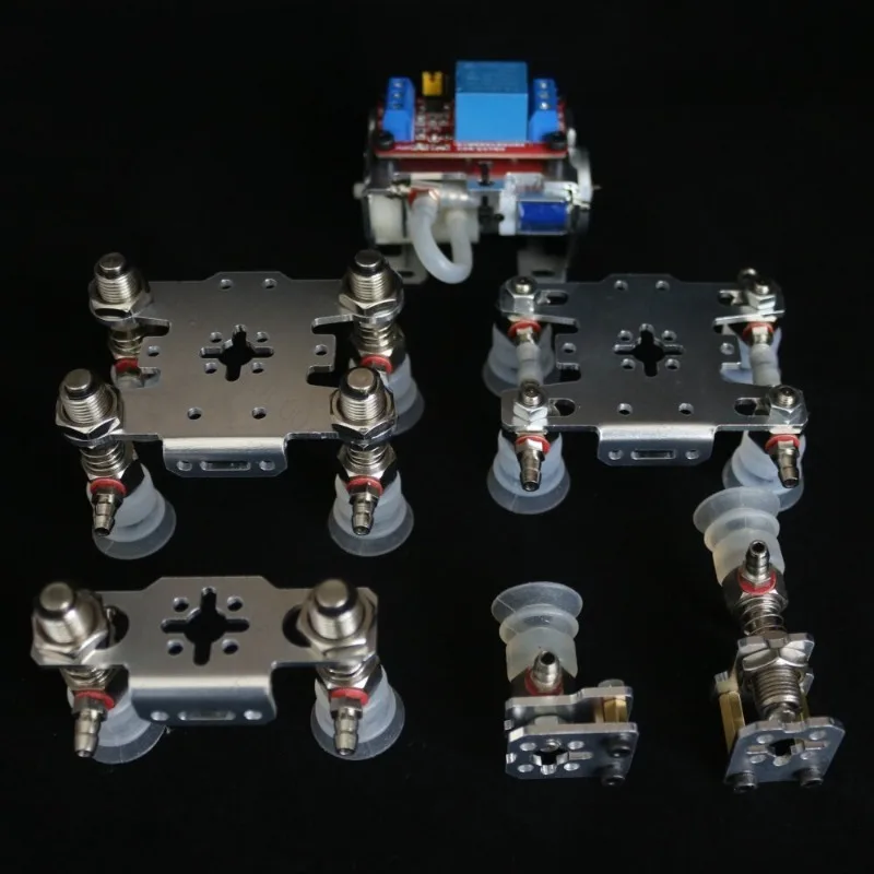 New Large Manipulator Relay Control Suction Cup Robot Arm Vacuum Pump Suction Cup Robotic Claw Gripper for Arduino Robot DIY Kit