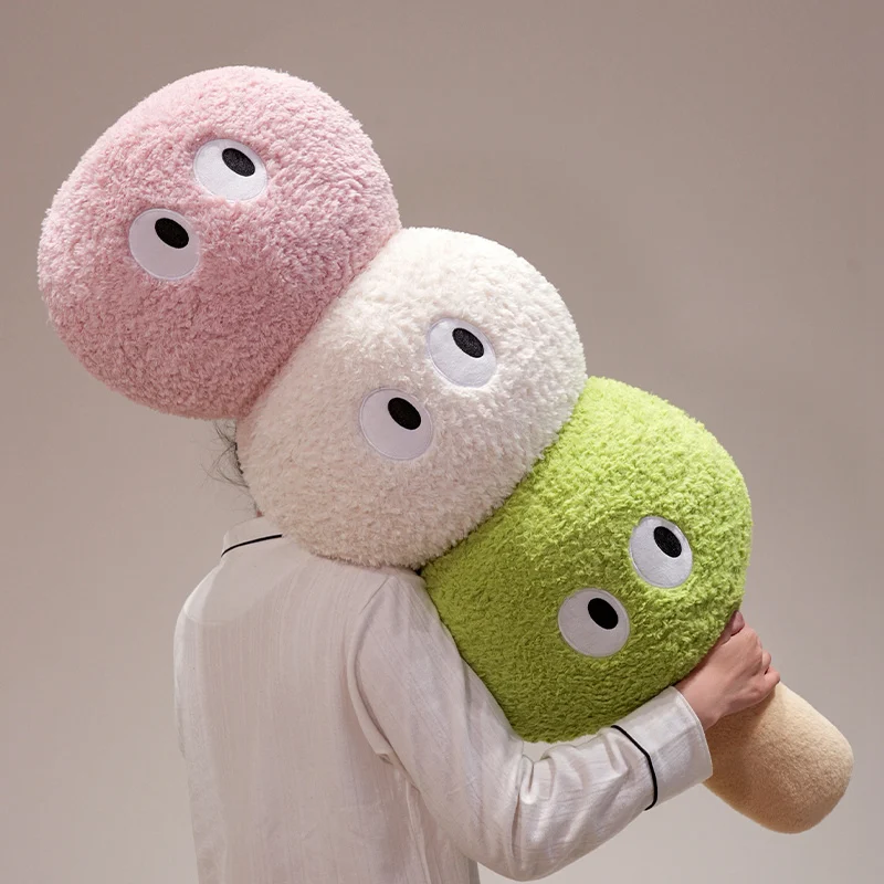 Cat Long Plush Toys Tanghulu Pillow Plushie Cuddle Stuffed Food Cat Dolls with Embroidered Faces Cartoon Presents