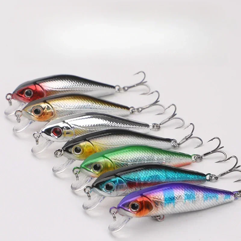 1 pçs modelo quente naufrágio minnow iscas de pesca 8.5cm 9.2g jerkbait baixo pique carkbait wobblers swimbait profissional isca