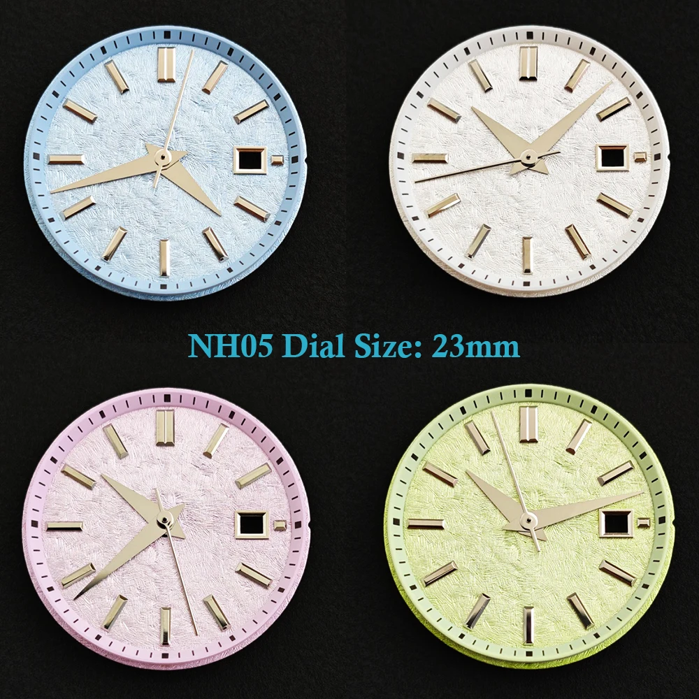 NH05 23mm Dial Cherry Blossom Texture Women's Mechanical Watch Suitable for GS NH05 Movement 30mm Case DIY Modified Watch Parts