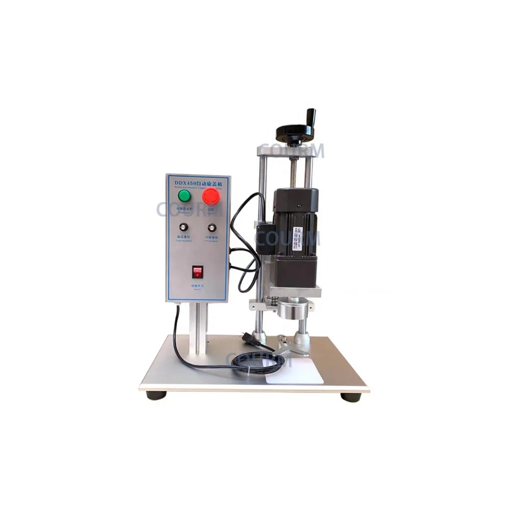 

Semi Automatic Oil Barrel Mineral Water Honey Chili Sauce Fruit Cans Plastic Glass Bottles Stainless Steel Capping Machine