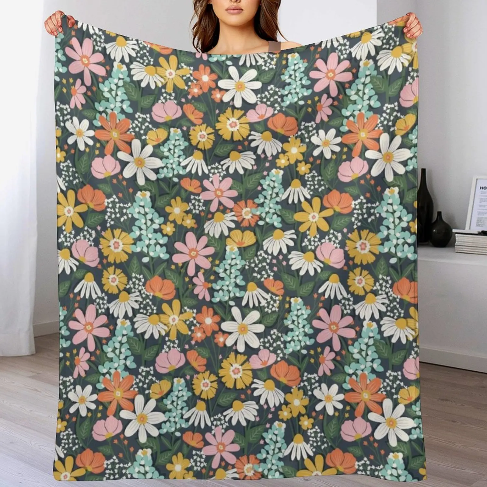 

Spring Meadow Throw Blanket