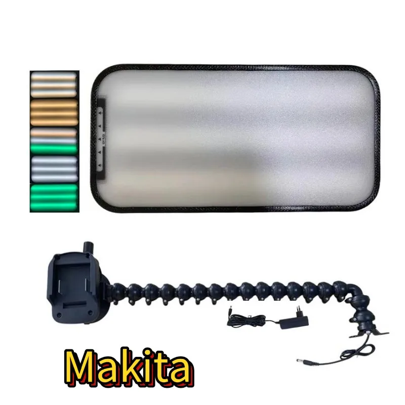 12V 9 Color Adjustable Car Dent Repair Light No Battery Flexible Gooseneck Suction Cup Stand Paintless Dent Detection Lamp