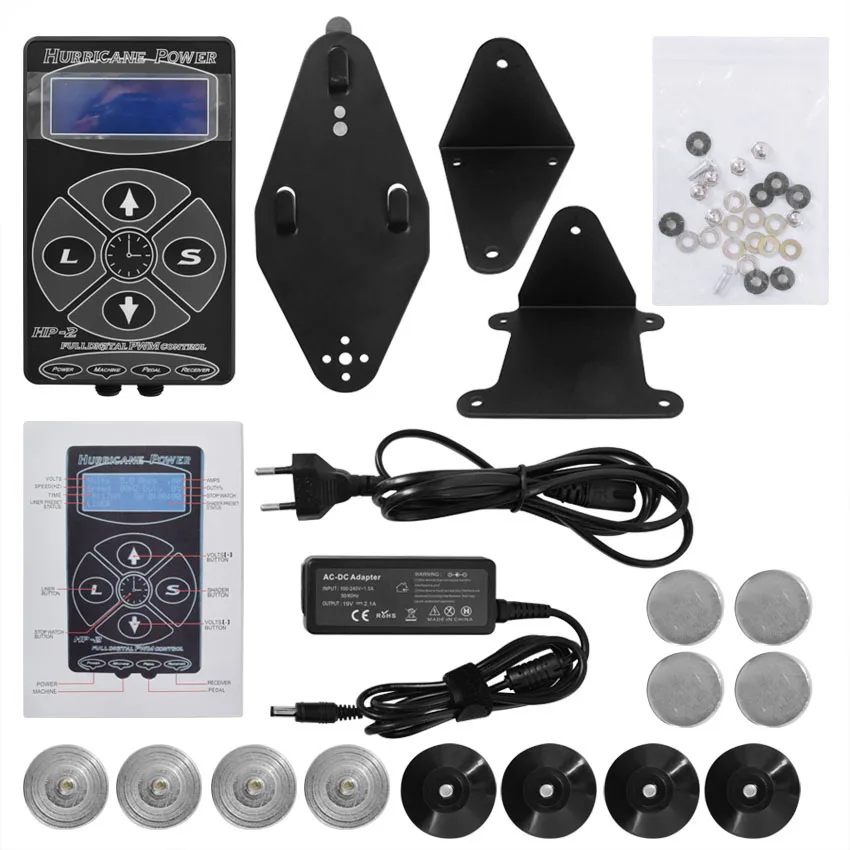 

HQ Hp-2 Tattoo Power Supply LCD Digital Tatoo Machine Supply Professional Tatu Power Supplies For Tattoos Rotary Machine