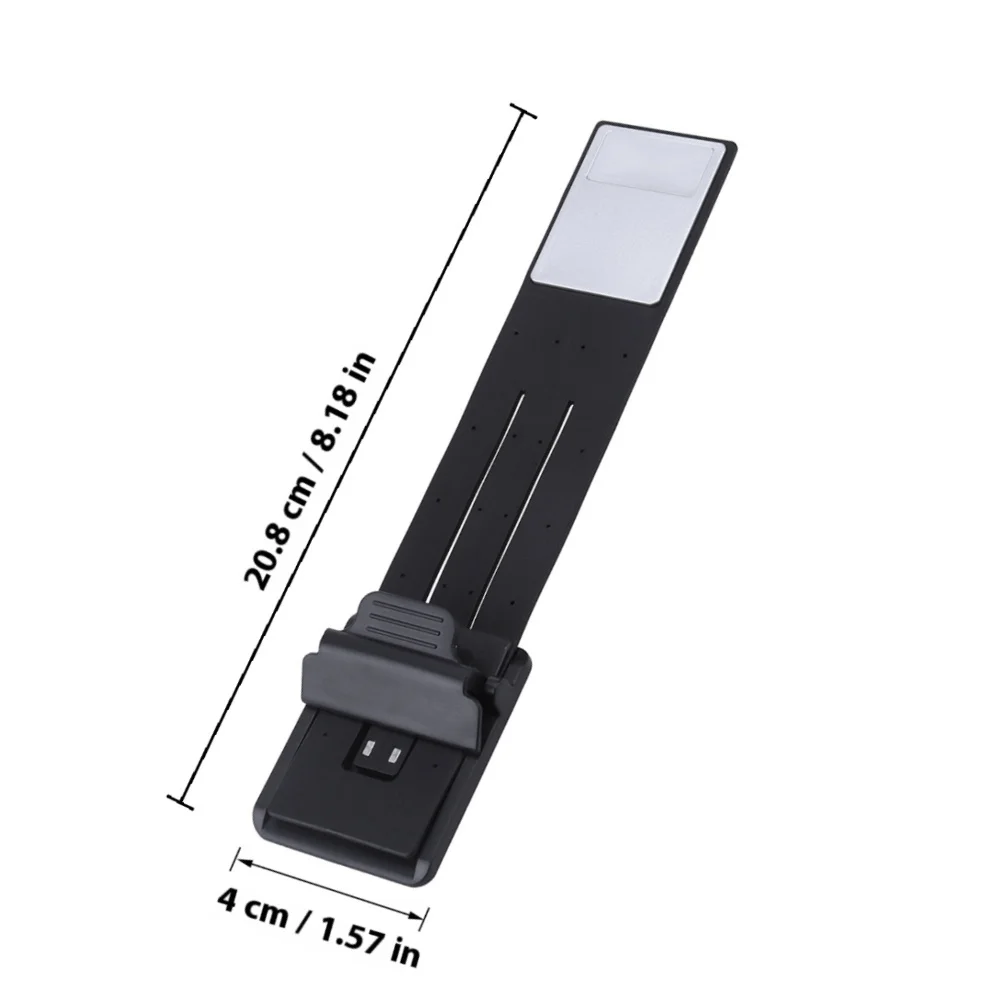 LED-boeklichtclip Leeslamp USB Oplaadbaar 360-flexibele buigbare arm Magnetische basis voor bureaubed Metalen oppervlakken Bladwijzer