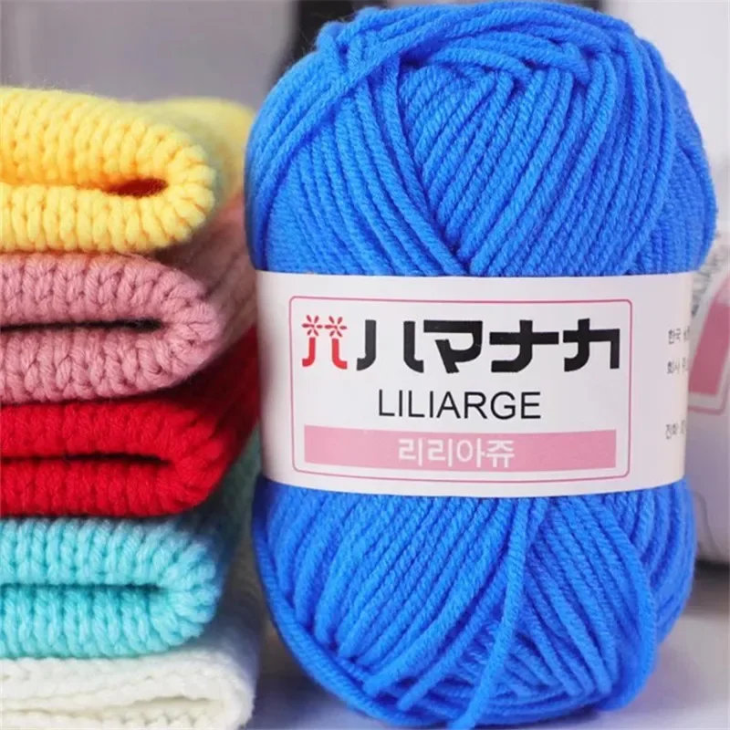 25g Knitting Wool for Hand Knitting Yarn Milk Cotton Yarn Crochet Supplies Craft Sweater Hat Threads for Knitting Crochet Yarn