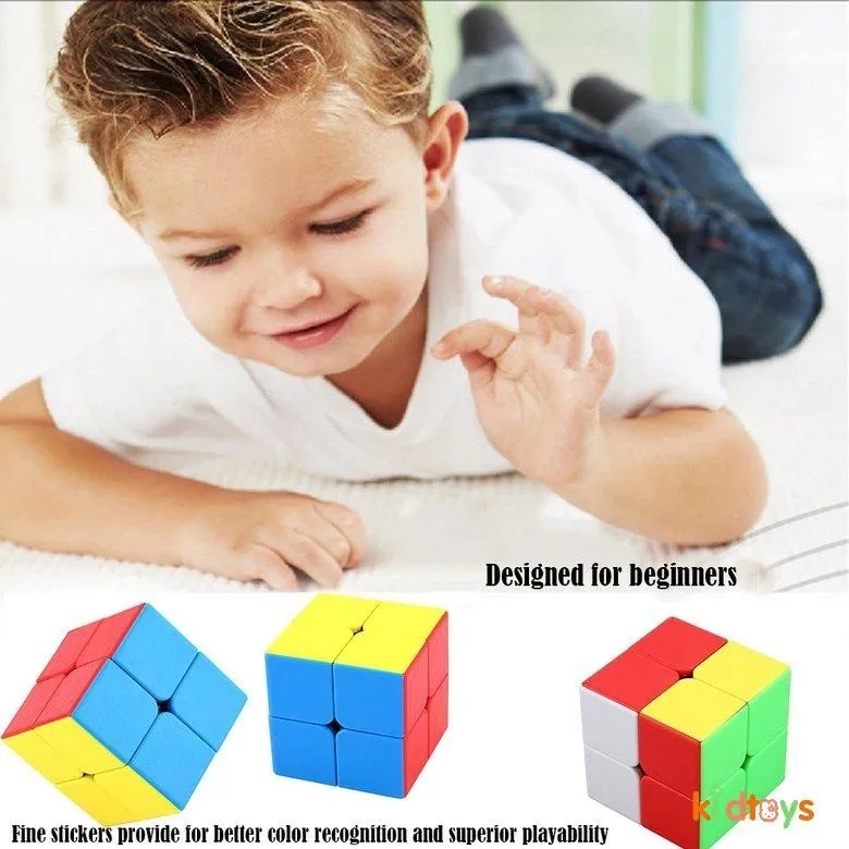 Cubo Mágico 2x2 Profissional Para Iniciantes E Crianças Brinquedo Educativo Desafio Mental Coordenação