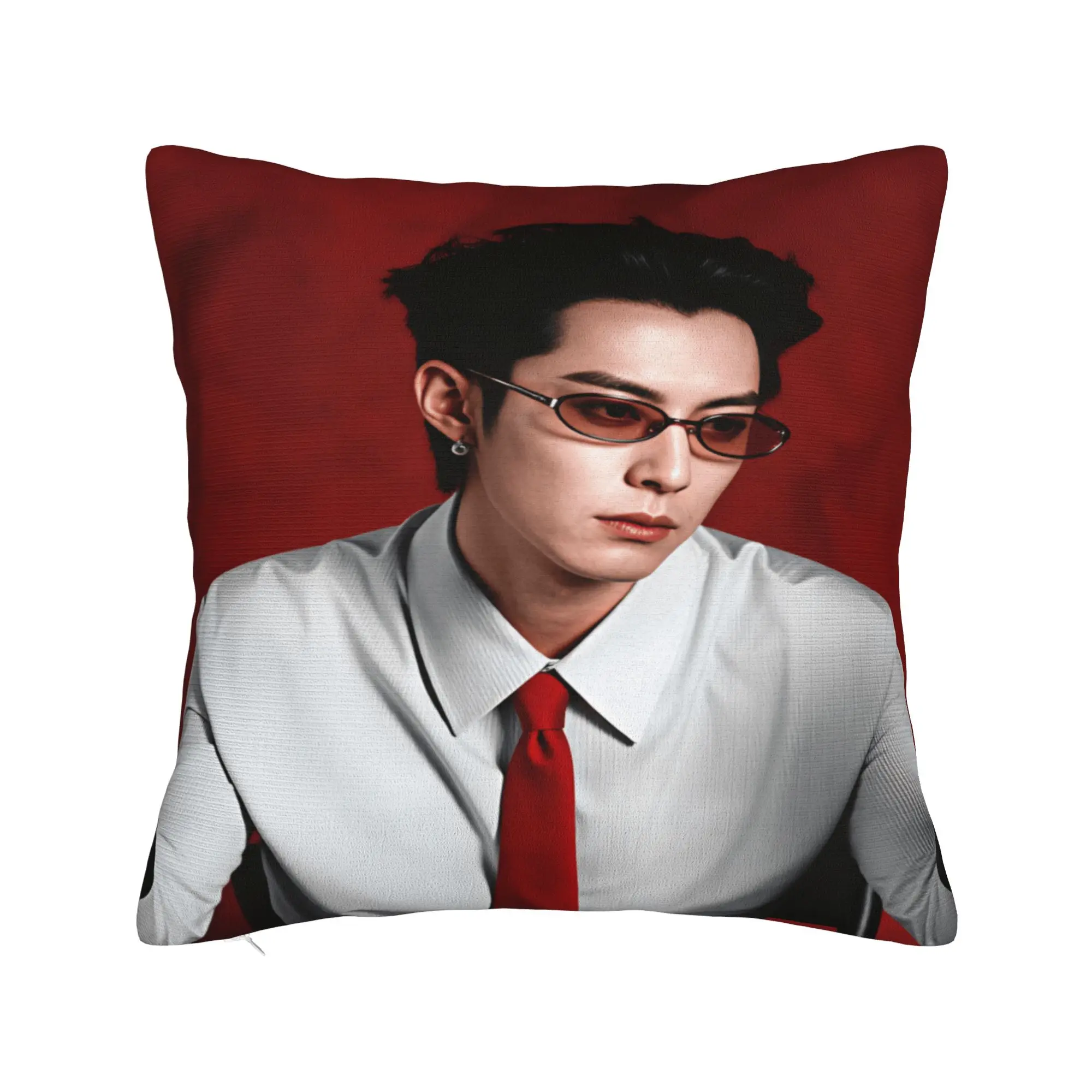 Wang Hedi Dylan Wang Actor Pillow Cover  Soft Cushion Cover Vintage Pillow Case For Living Room Bed Chair
