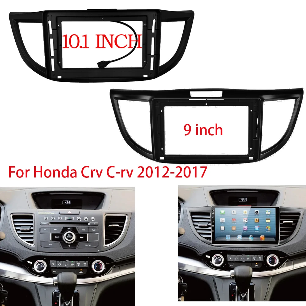 

9 /10.1 inch Car Frame Fascia Adapter Canbus Box Decoder Android Radio Audio Dash Fitting Panel Kit For Honda Crv C-rv 2012-2017