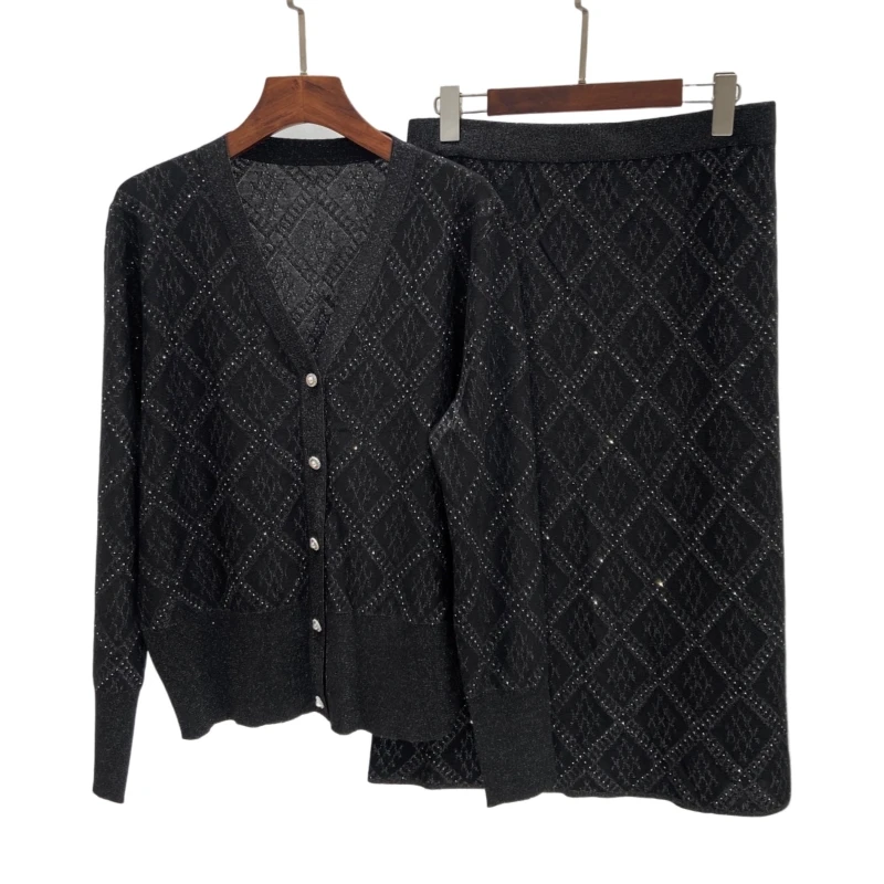 

Beautiful High Street Comfortable Refined Niche Trendy Two-Piece Skirt Set for Women, Fashionable for Any Occasion AF1918