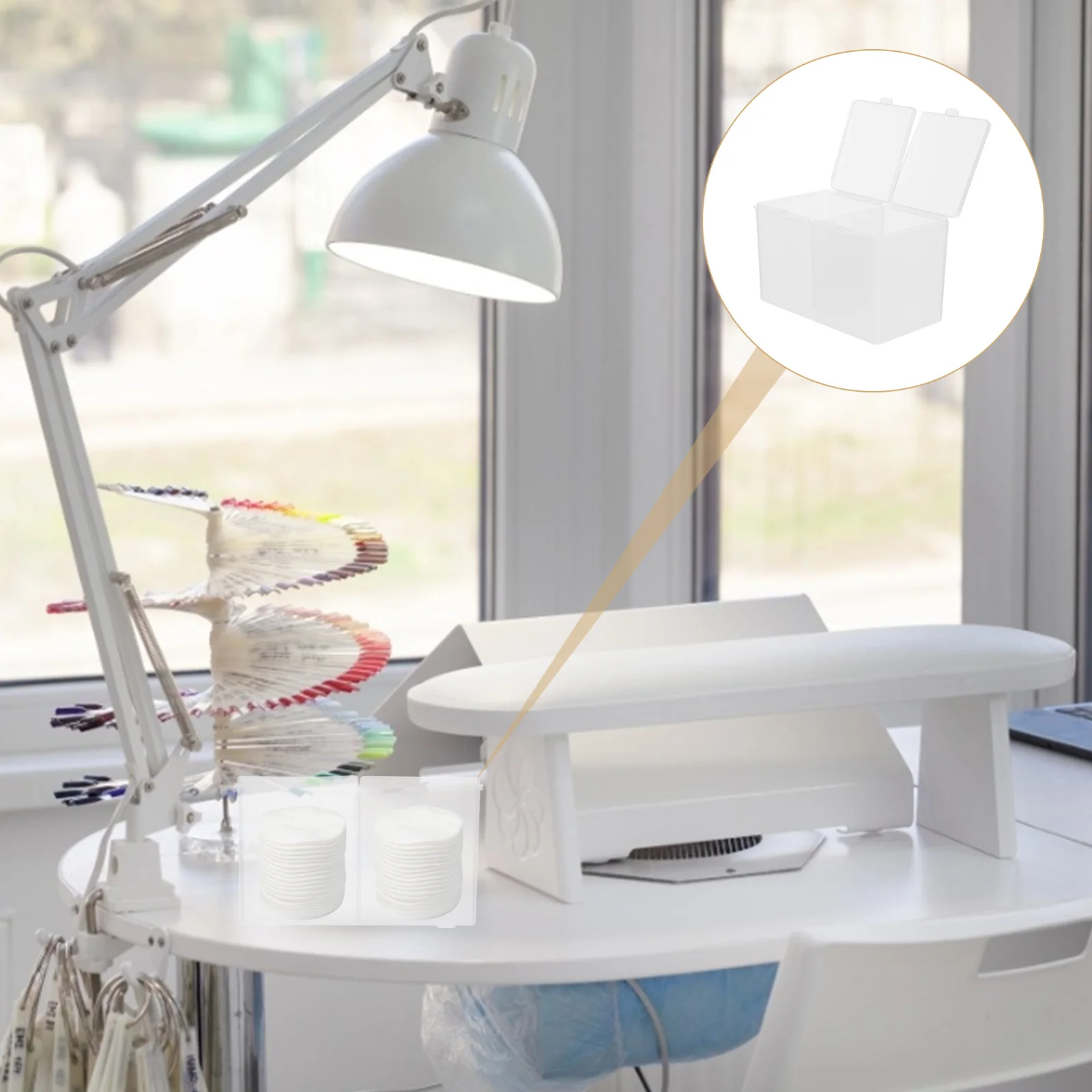 

3Pcs Makeup Cotton Pad Dispenser Strong Plastic Nail Cotton Pad Case Organizer for Cosmetics Storage Box Easy Access Gift