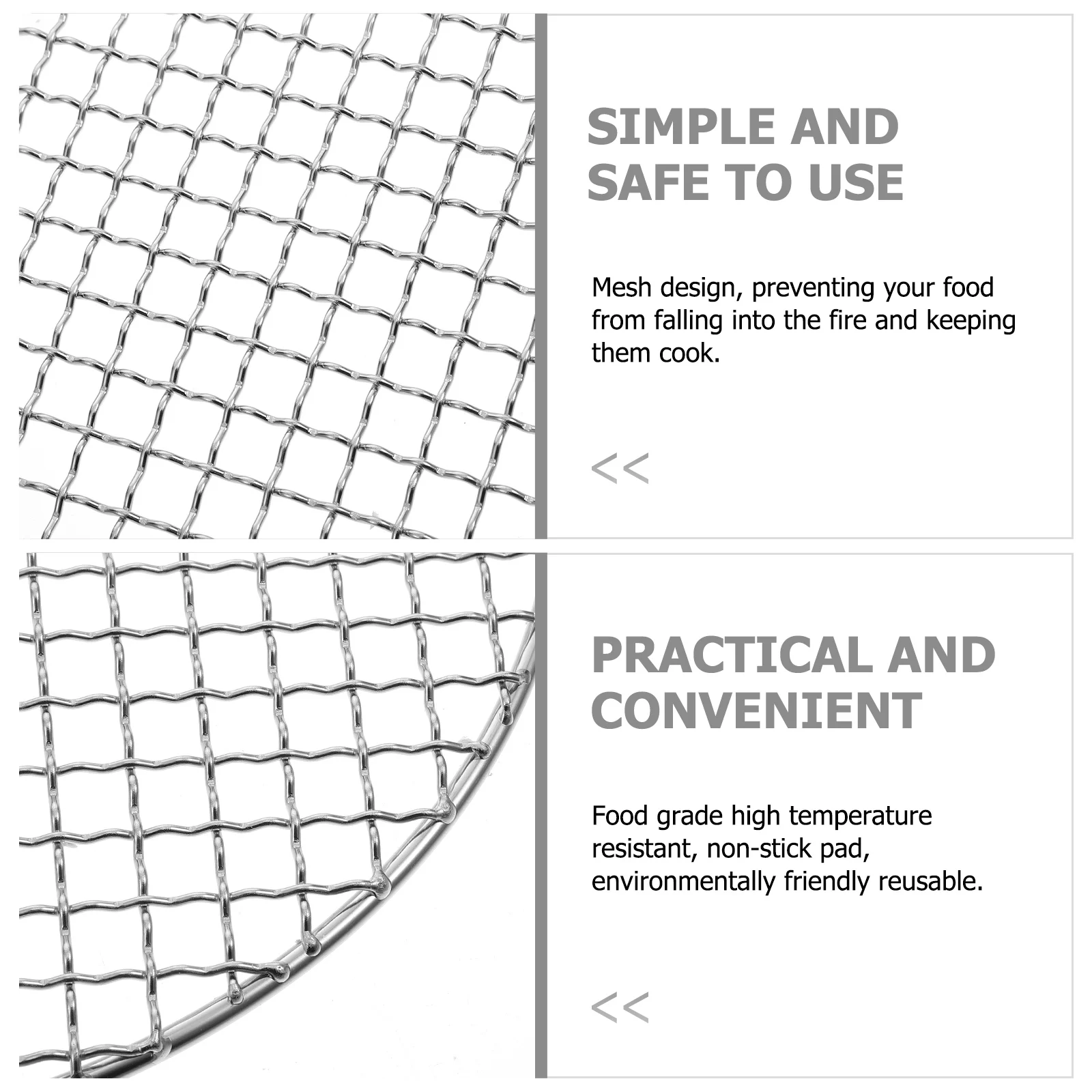 

【】Round Net Heat Resistant Non-Stick Bbq Mat Portable Outdoor Baking Mesh Reusable Cushion Bbq Supplies Barbecue Accessories