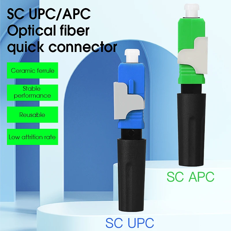 Imagem -06 - Pre-bur Conector Rápido da Fibra Ótica Ftth sc Upc Apc Conector Rápido da Fibra Ótica Único Modo 50300 Peças