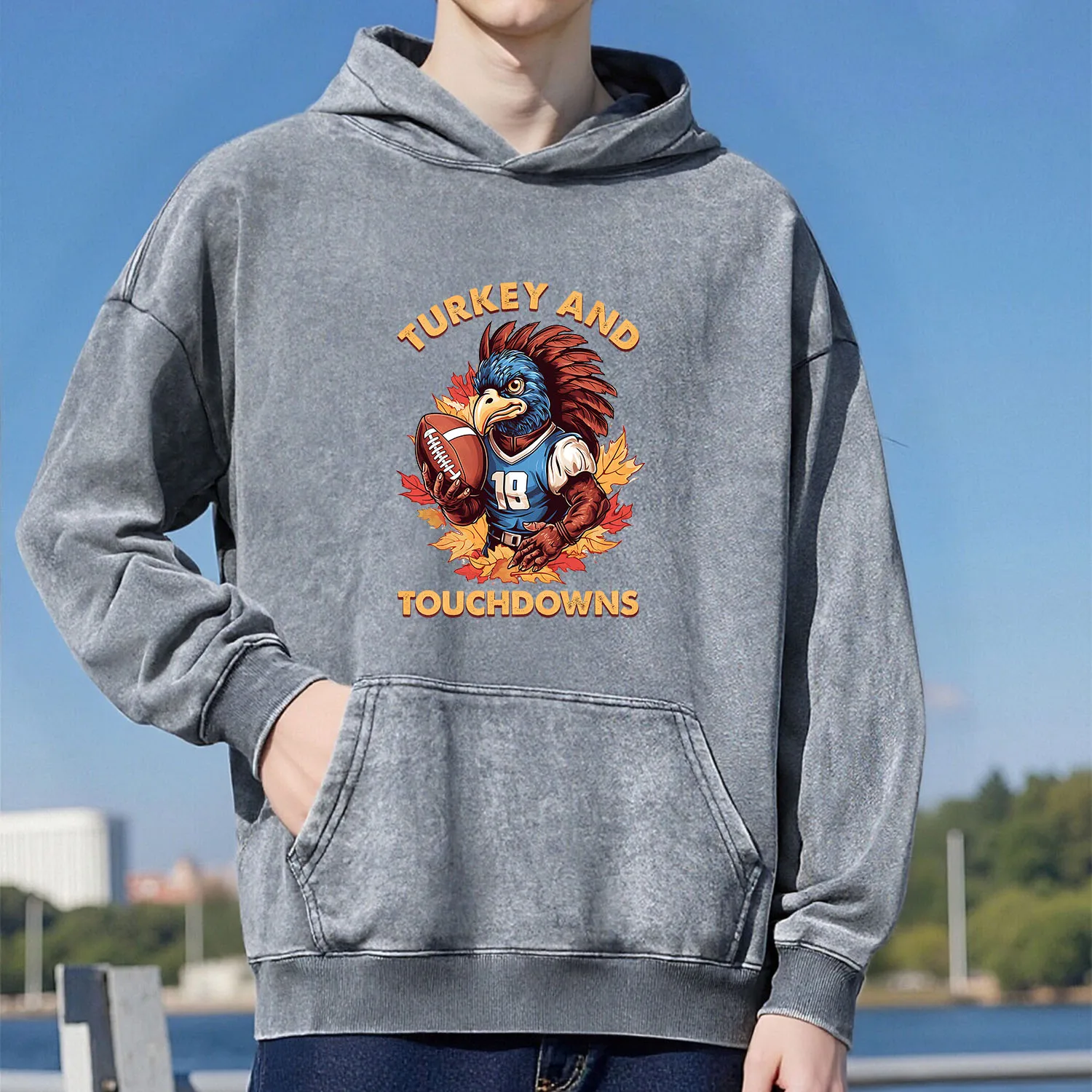 سويت شيرت بقلنسوة بنمط كلاسيكي للاعبي الحيوانات للجنسين، نمط رياضي كاجوال مصنوع من القطن الخالص، طراز الشارع 400 جرام