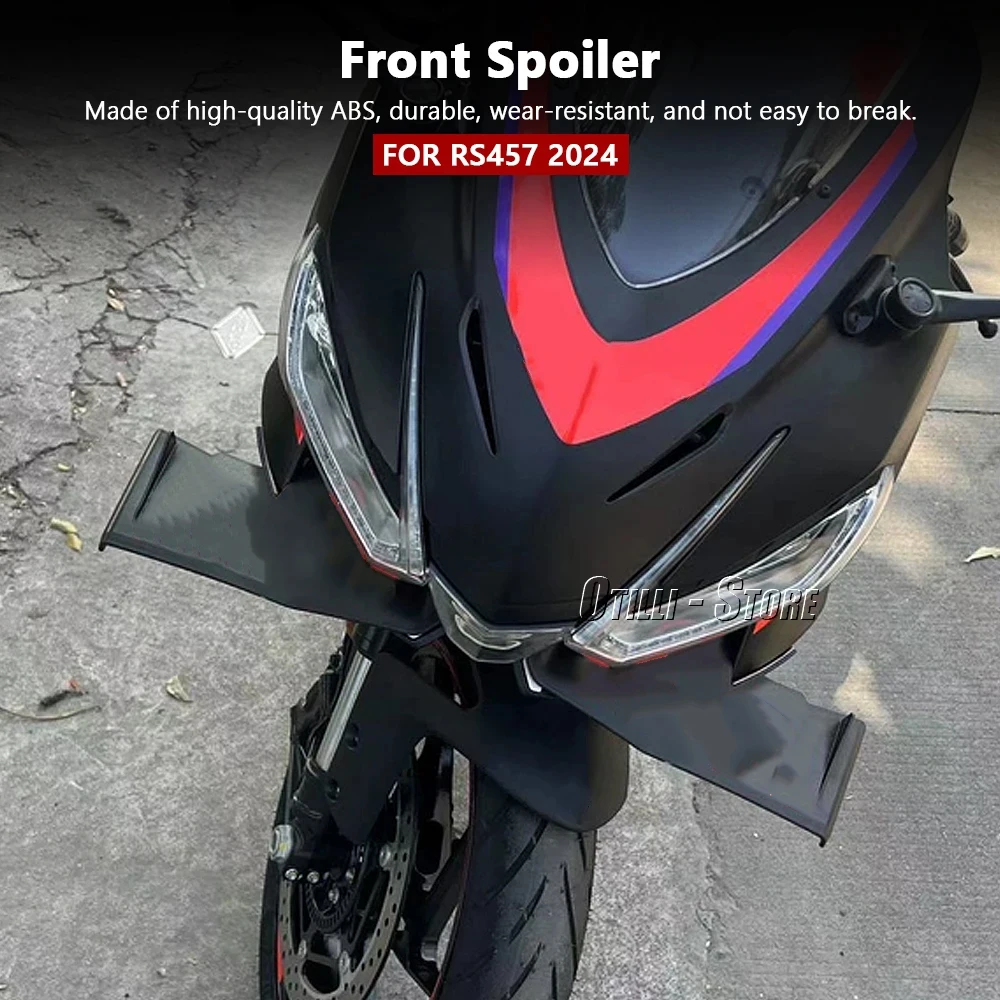 Motorrad Winglet Front Verkleidung Flügel Schutz Abdeckung Für Aprilia RS 457 RS457 RS457 2024 Dekoration Winglets Zubehör Logo