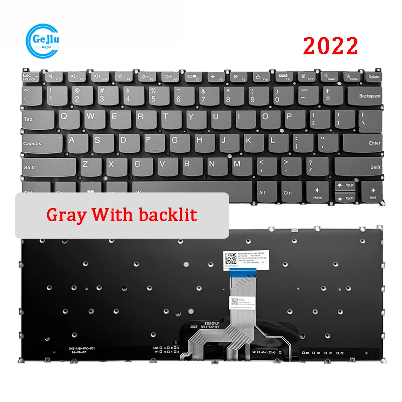 

Новая оригинальная клавиатура для ноутбука Lenovo Yoga 14C Yoga Pro 14S 2022 IAP7 ARB7 ARH7 IAH7