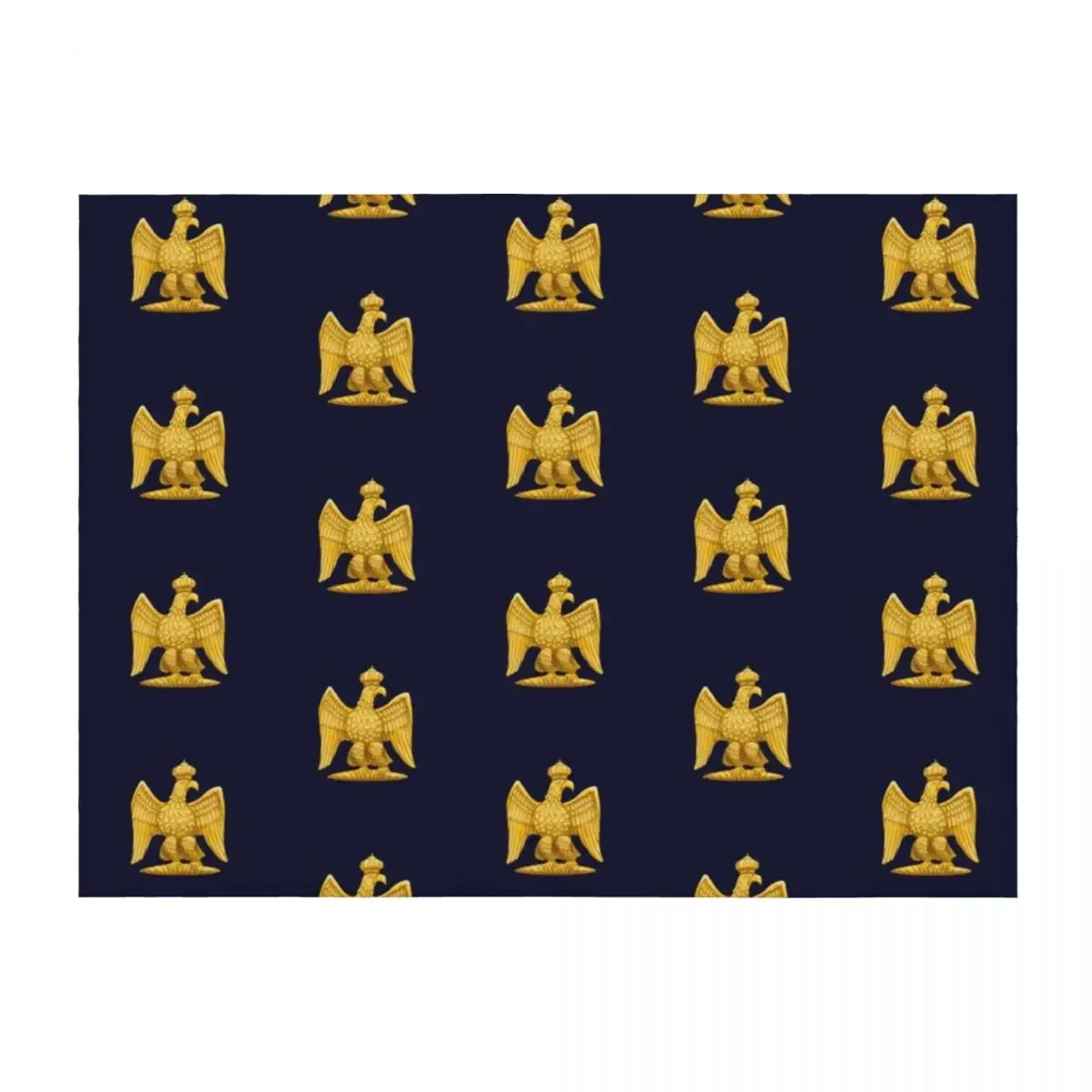 

Napoleonic Imperial Eagle: blue Throw Blanket for babies for winter Sleeping Bag Luxury St Blankets