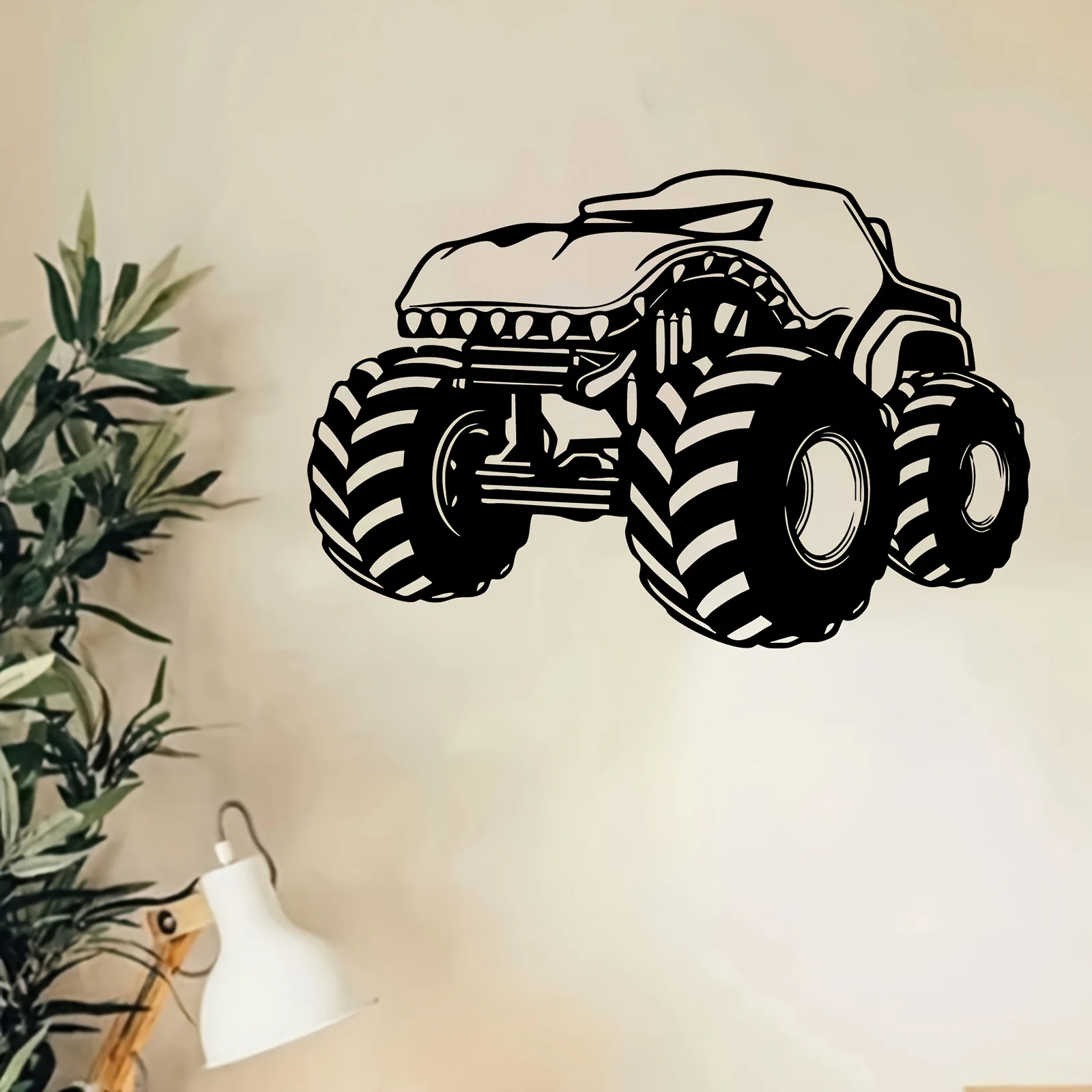 Rust-Resistant Off-Road Truck Iron Sculpture for Garage Decor