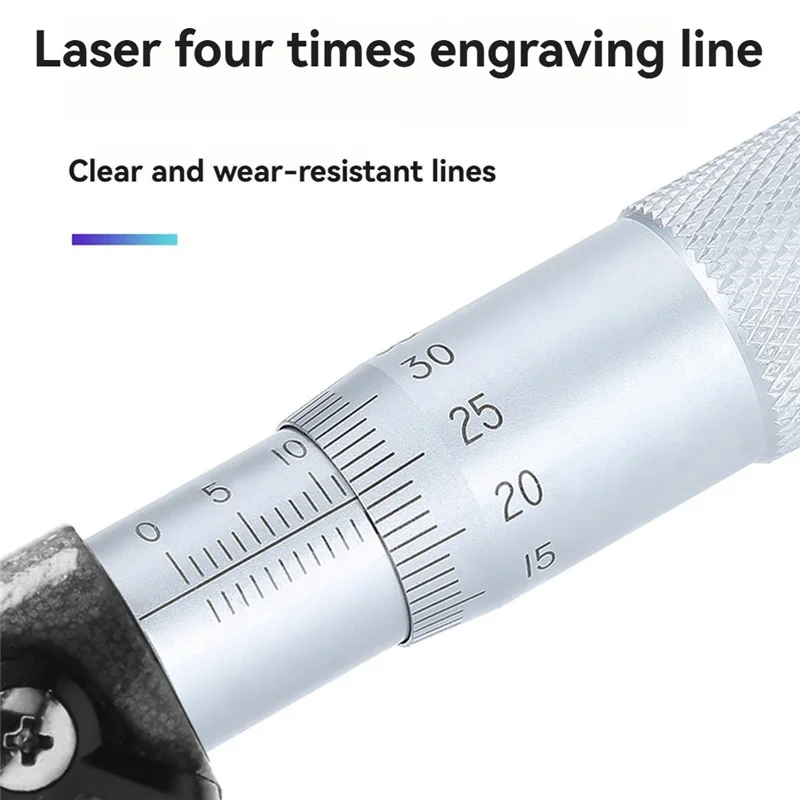Ljl medidor preciso micrômetro 0-25mm 0.01mm fora métrico caliper medição micrômetro ferramenta micrômetro mecânico