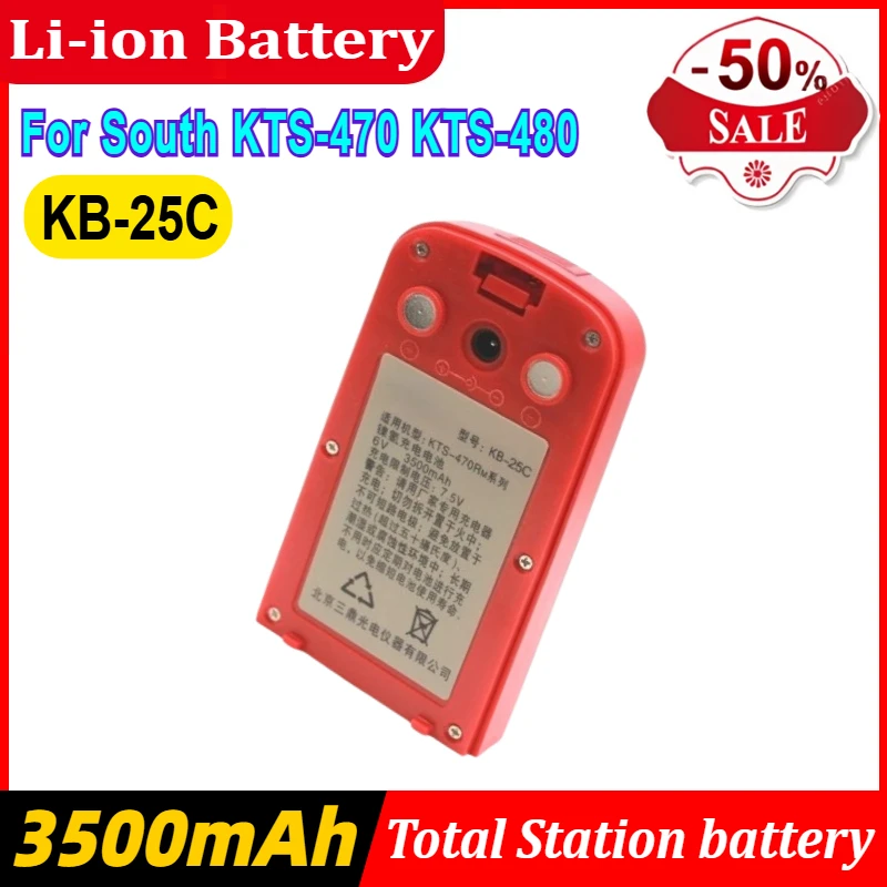 

Battery KB-25C 3500mAh for South KTS-470 KTS-480 Total Station