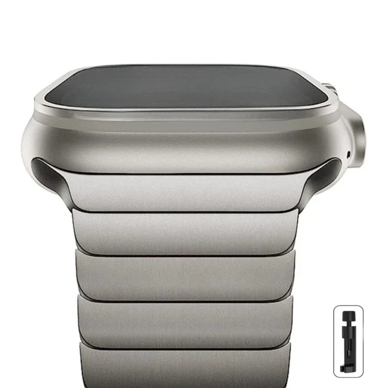 Stahl-Uhrenarmband für Apple Watch Ultra 2 49mm/10 9 8 7 46mm 42mm 45mm 41mm für IWatch Series 6 5 4 3 SE 44mm 38mm Armband