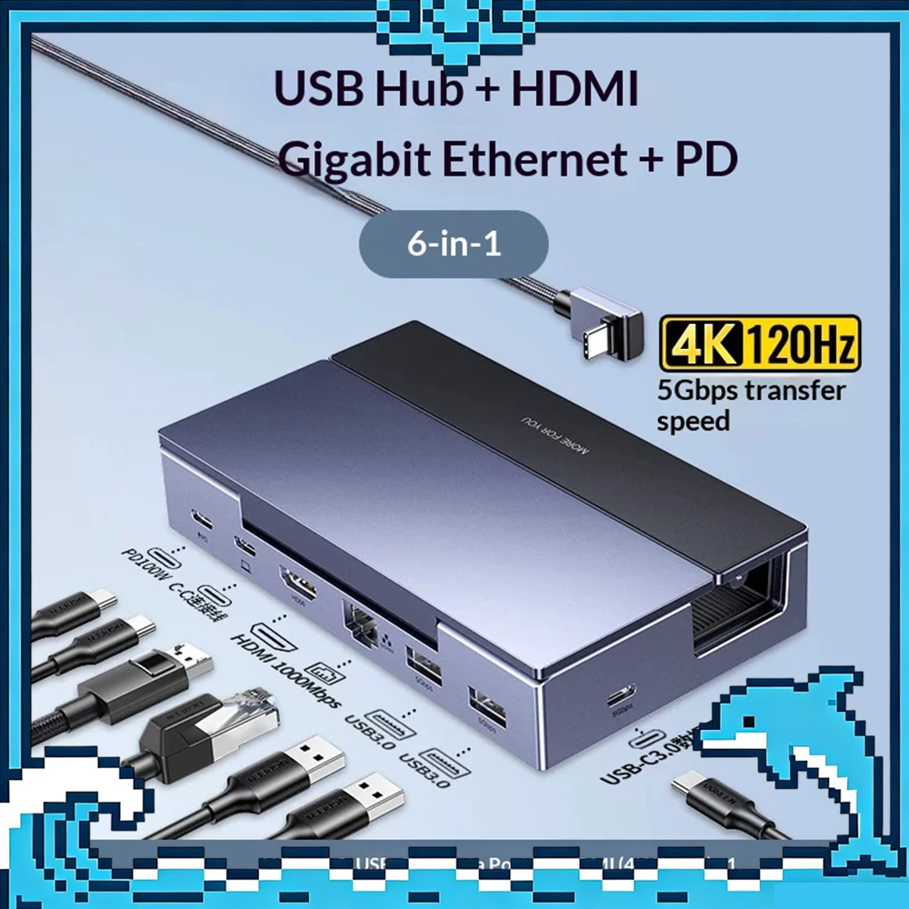 UGREEN CM800 Expansion Dock Laptop Docking Stations 4K 60Hz High‑Definition Screen Casting 10Gbps High‑Speed Transmission