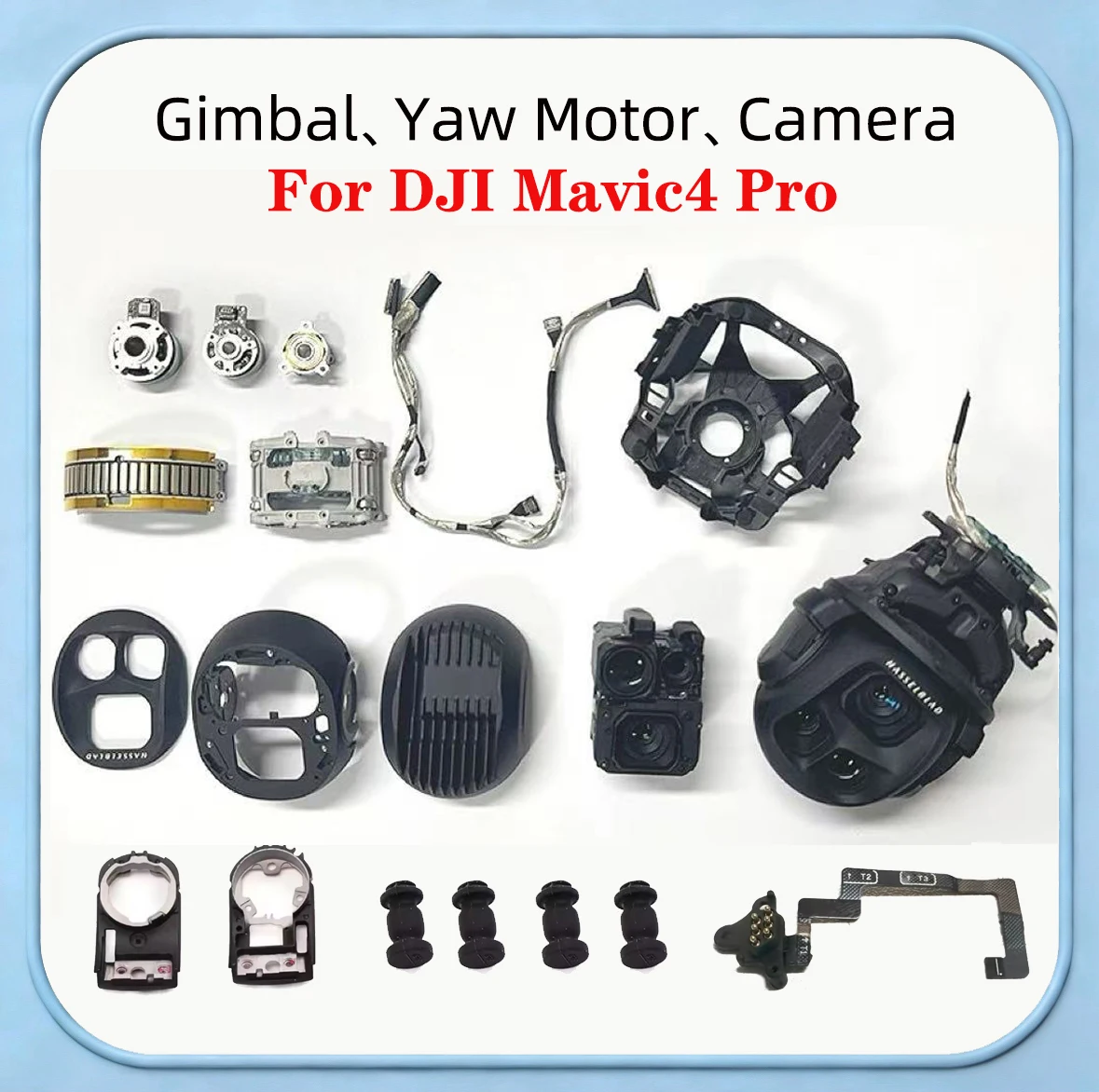 For DJI Mavic 4 Pro Gimbal Camera PTZ Cable Damper Plate Yaw Motor Roll for Drone Accessories