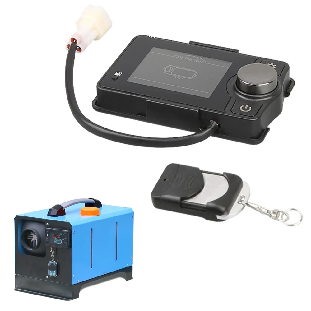 12V/24 Parking Heater LCD Panel Switch + Remote Control For 2-8KW Diesel Parking Heater Air Conditioning Heater Parts