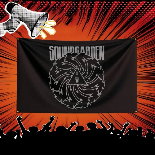 Soundgarden Inspired Rock Music Flag 3x5 FT Polyester Banner For Bedroom Wall Decor Music Fans Gift